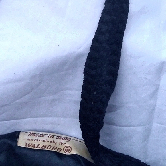 Vintage Walborg Large Black Sequin Shoulder Bag (OS) EUC - Picture 7 of 7